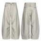 Men's Striped Wide-Leg Casual Pants