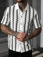 Men's Checkered Knit Short Sleeve Shirt