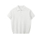 Men's Textured Knit Short Sleeve Polo Shirt