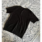 Men's Henley Collar Knit Short Sleeve Polo Shirt