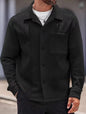 Men's Jacquard Knit Lapel Cardigan Jacket