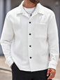 Men's Jacquard Knit Lapel Cardigan Jacket